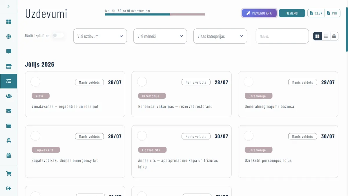 Не забудьте ни одной мелочи